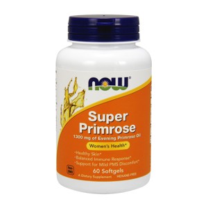 NOW Super Primrose Oil 1300mg 60 Softgles