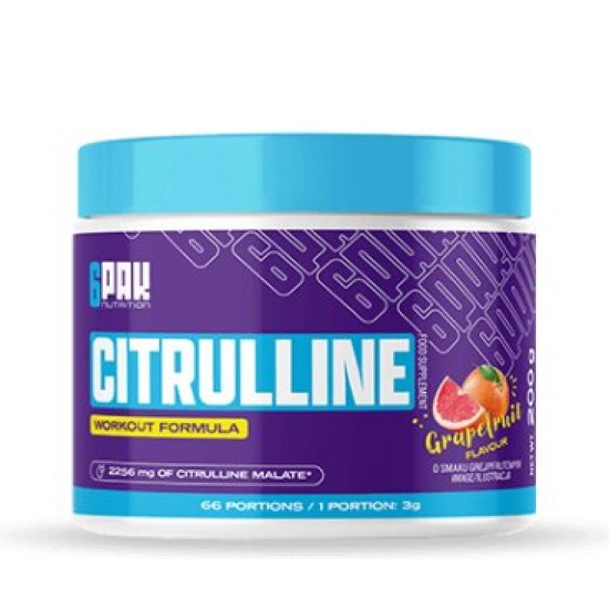 6 PAK Nutrition Citrulline Powder 200 гр на супер цена