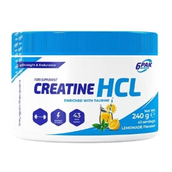 6 PAK Nutrition Creatine HCL Powder 240 гр на супер цена