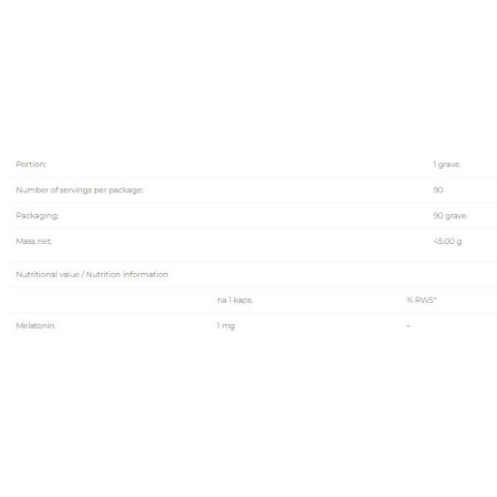 6 PAK Nutrition Melatonin 1 мг / 90 капсули на супер цена