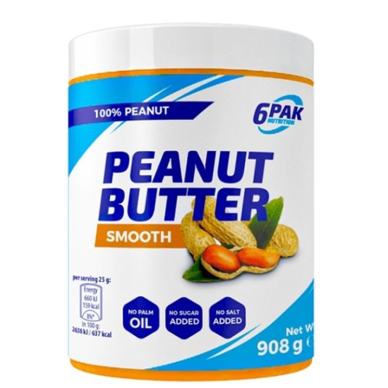 6 PAK Nutrition Peanut Butter Pak Smooth 908 гр на супер цена