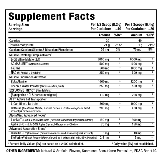 Allmax nutrition IMPACT IGNITER PRE-WORKOUT / 328 гр на супер цена