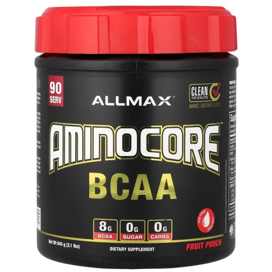 ALLMAX AminoCore BCAA - Fruit Punch 945 гр на супер цена