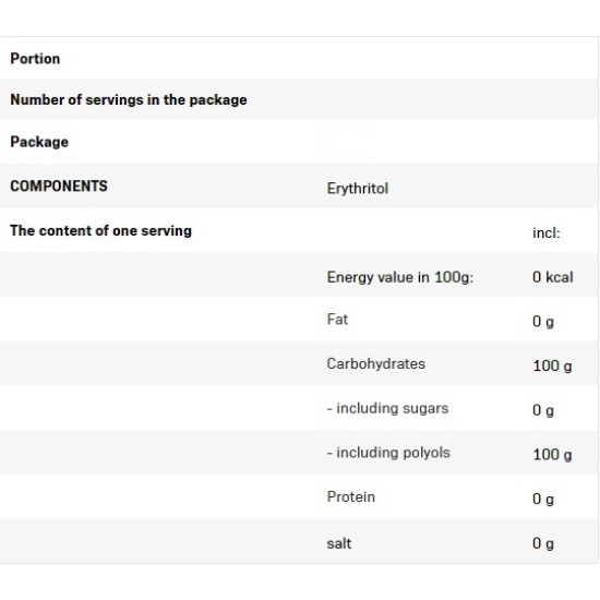 Allnutrition Erythritol 500 гр на супер цена