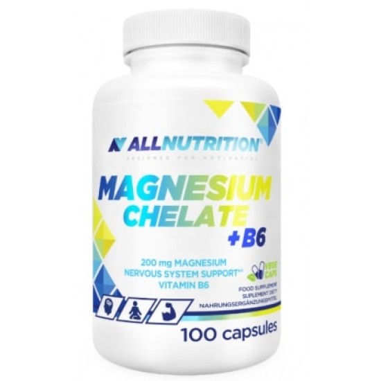 Allnutrition Magnesium Chelate + B6 100 капсули на супер цена