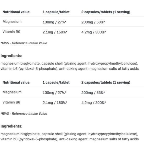 Allnutrition Magnesium Chelate + B6 100 капсули на супер цена