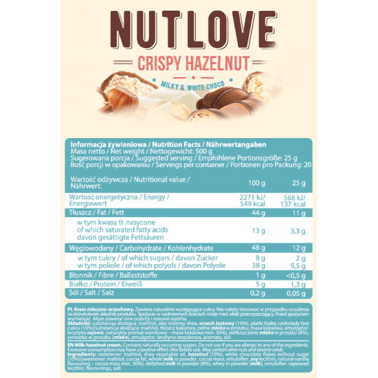 Allnutrition NutLove 500 гр на супер цена