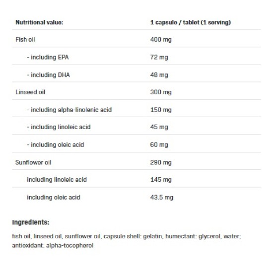 Allnutrition Omega 3-6-9 Strong / 90 капсули на супер цена