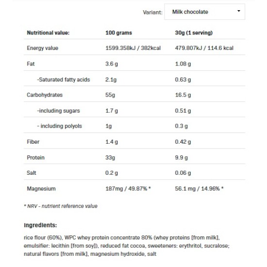 Allnutrition Protein Rice Poridge 400 гр на супер цена