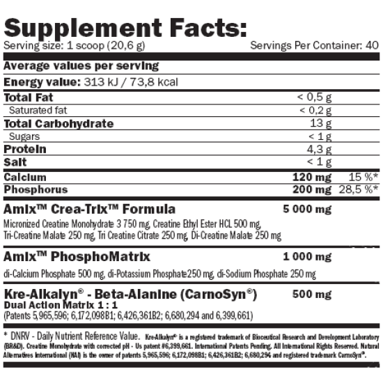 Amix Nutrition Crea-Trix ™ 824 гр на супер цена