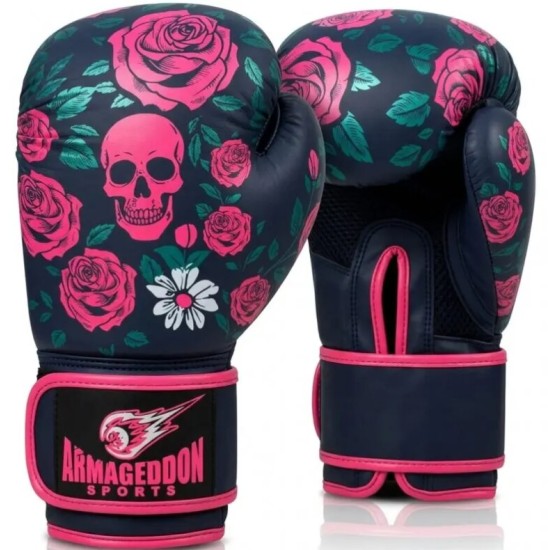 Armageddon Sports Дамски боксови ръкавици Pink Skull на супер цена