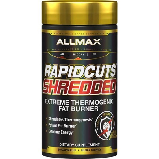 Allmax nutrition RAPIDCUTS SHREDDED / 90CAPS.  на супер цена