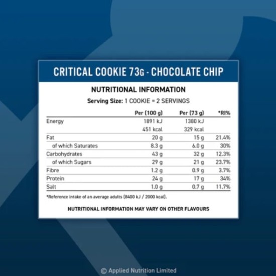 Applied Nutrition Critical Cookie - Протеинова Бисквита 73 гр на супер цена