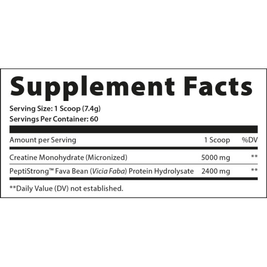 Applied Nutrition Creatine Monohydrate + Peptide | with PeptiStrong Fava Bean Hydrolysate 444 гр на супер цена