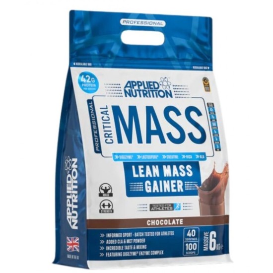 Applied Nutrition Critical Mass 6000 гр / 25 дози на супер цена