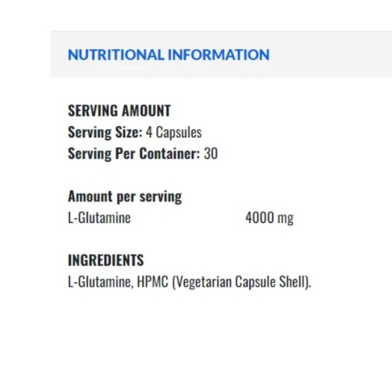 Applied Nutrition Glutamine 4K - Глутамин 120 капсули на супер цена