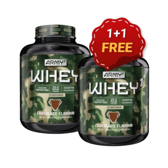 ᐉ 1+1 FREE Army 1 Whey 1 900 гр / 28 дози на топ цена — 4Fitness Shop