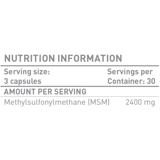 Battery Nutrition MSM 90 капсули на супер цена