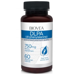 Biovea DLPA - DL-Phenylalanine 750 мг / 60 капсули