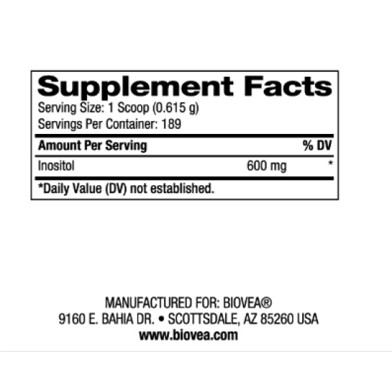 Biovea Inositol 600mg - Инозитол на изгодни цени Biovea Inositol 600mg - Инозитол на супер цена