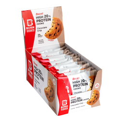 BORN WINNER BOOST High 20% Protein Cookie Chocolate Chip 12x75 гр BORN WINNER BOOST High 20% Protein Cookie Chocolate Chip 12x75 гр