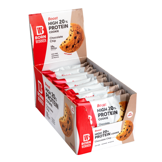 BORN WINNER BOOST High 20% Protein Cookie Chocolate Chip 12x75 гр на супер цена