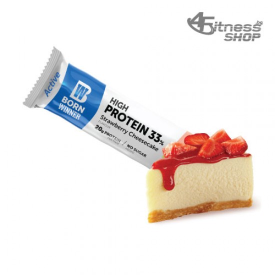 Born Winner Active High Protein 33% Strawberry Cheesecake 60 гр на супер цена