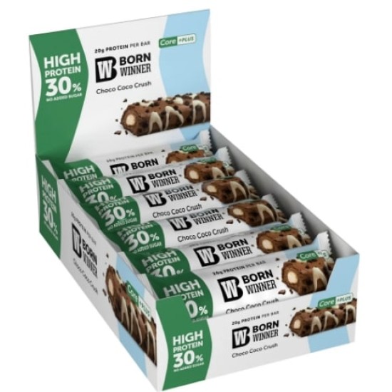 Born Winner CORE Plus Protein 30% Bar Choco Coco Crush 12x65 гр на супер цена