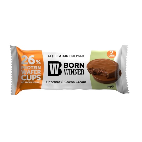 Protein Wafer Cups Hazelnut and Cacao Cream 15x50 гр на супер цена