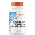 Doctor's Best Betaine HCL 650 мг / with Pepsin & Gentian Bitters 120 капсули на супер цена
