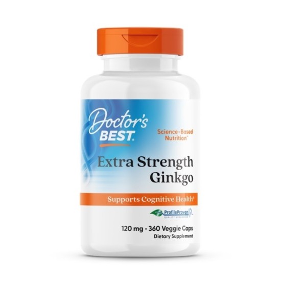 Doctor's Best BEST Extra Strength Ginkgo 120 мг / 360 капсули на изгодни цени Doctor's Best BEST Extra Strength Ginkgo 120 мг / 360 капсули на супер цена