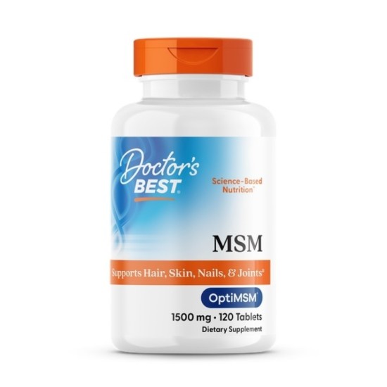 Doctor's Best MSM 1500мг - 120 таблетки на супер цена