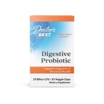 Doctor's Best Digestive Probiotic 20 Billion / 30 капсули на супер цена