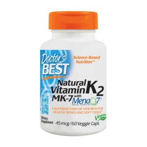 Doctor's Best Natural Vitamin K2 45 мг / 60 капсули