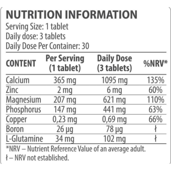 Dorian Yates Nutrition Ca Mg Zn | Calcium + Magnesium + Zinc Formula - 90 Tabs на супер цена