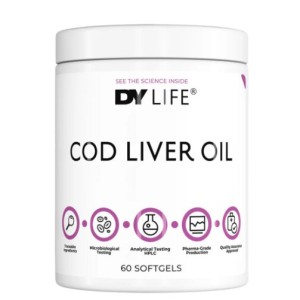 Dorian Yates Nutrition DY Life Cod Liver Oil 408.8 мг | with Vitamin A & D3 60 гел капсули