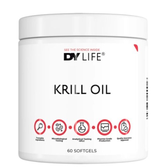 Dorian Yates Nutrition DY Life Krill Oil 500 мг / 60 гел капсули на супер цена