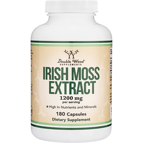 Double Wood Irish Sea Moss Extract 1200 мг / 180 капсули на супер цена