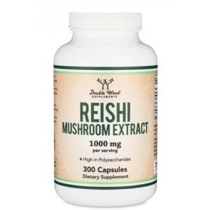 Double Wood Reishi Mushroom Extract 500 мг / 300 капсули