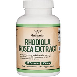 Double Wood Rhodiola Rosea Extract 500 мг / 120 капсули
