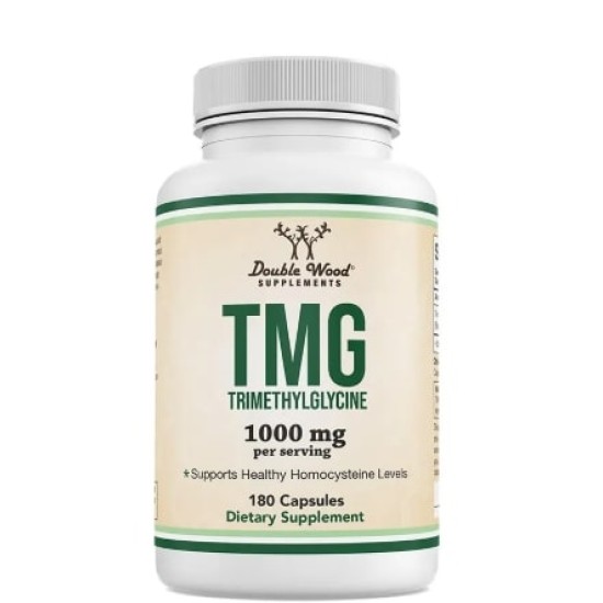Double Wood TMG Trimethylglycine 500 мг / 180 капсули на супер цена