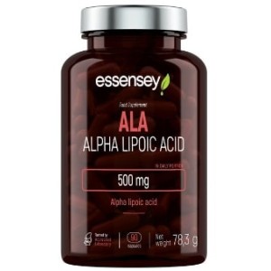 ESSENSEY ALA | Alpha Lipoic Acid 500 мг / 90 капсули ESSENSEY ALA | Alpha Lipoic Acid 500 мг / 90 капсули