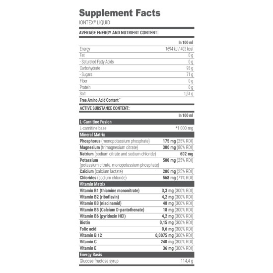 Extrifit IONTEX LIQUID / 1000 мл на супер цена