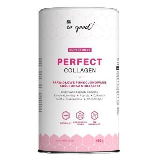 FA Nutrition Perfect Collagen / with Glucosamine, Chondroitin, MSM, Hyaluronic 450 гр на супер цена