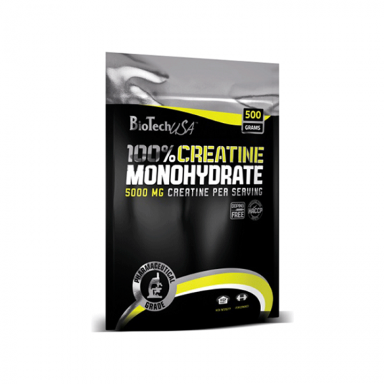 Biotech USA 100% Creatine Monohydrate 500 гр BAG на изгодни цени Biotech USA 100% Creatine Monohydrate 500 гр BAG на супер цена
