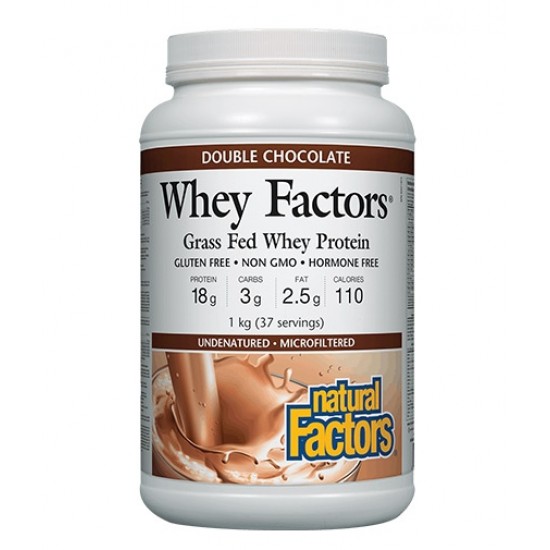 Natural Factors 100% Natural Whey Protein / Double Chocolate на супер цена