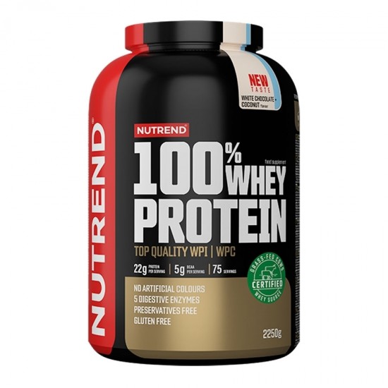 Nutrend 100% Whey Protein 2250 - Gluten Free  на супер цена