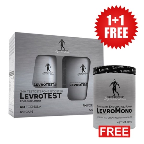 Kevin Levrone 1+1 FREE LevroTEST AM/PM Formula + LevroMONO 300 гр / 67 дози на супер цена