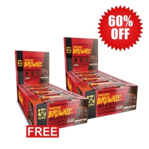 Mutant 1+1 FREE Protein Brownie Box / 12x56 гр
