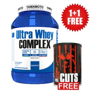 Promo 1+1 FREE Ultra Whey COMPLEX , 2000 гр / 66 дози + Animal Cuts 42 Packs